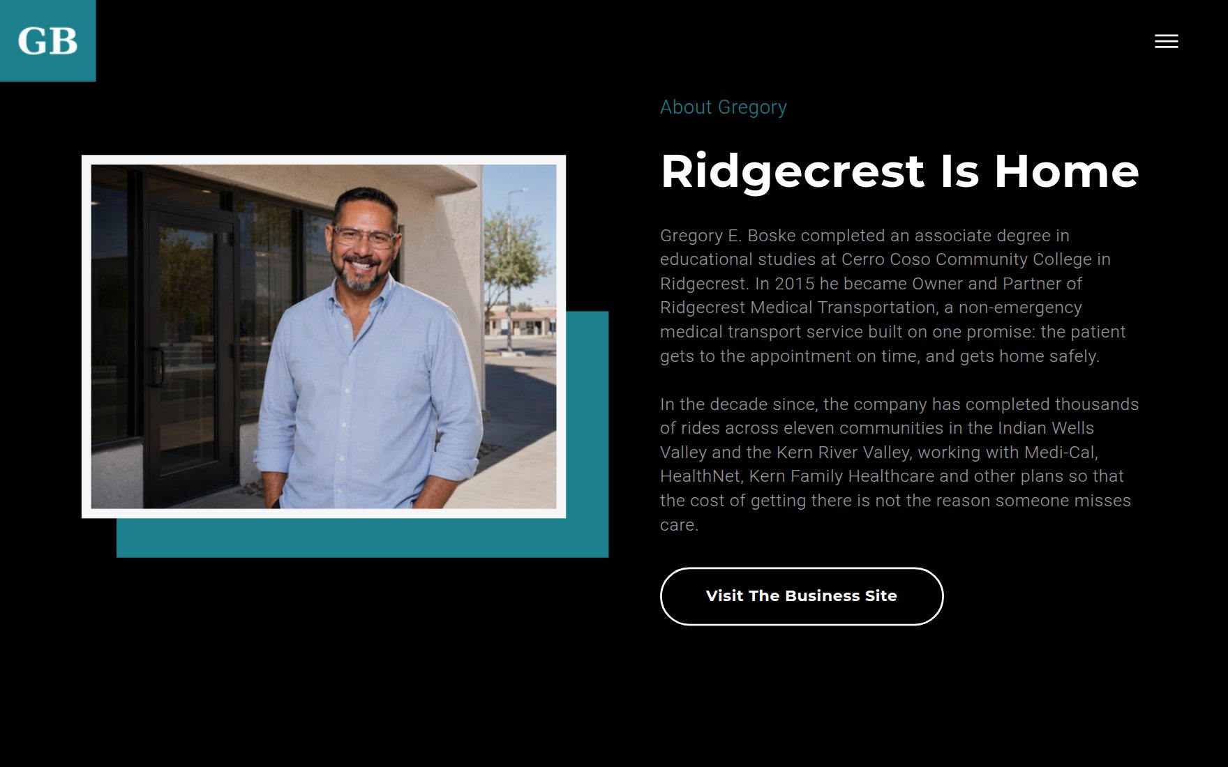 Website built for Gregory E. Boske