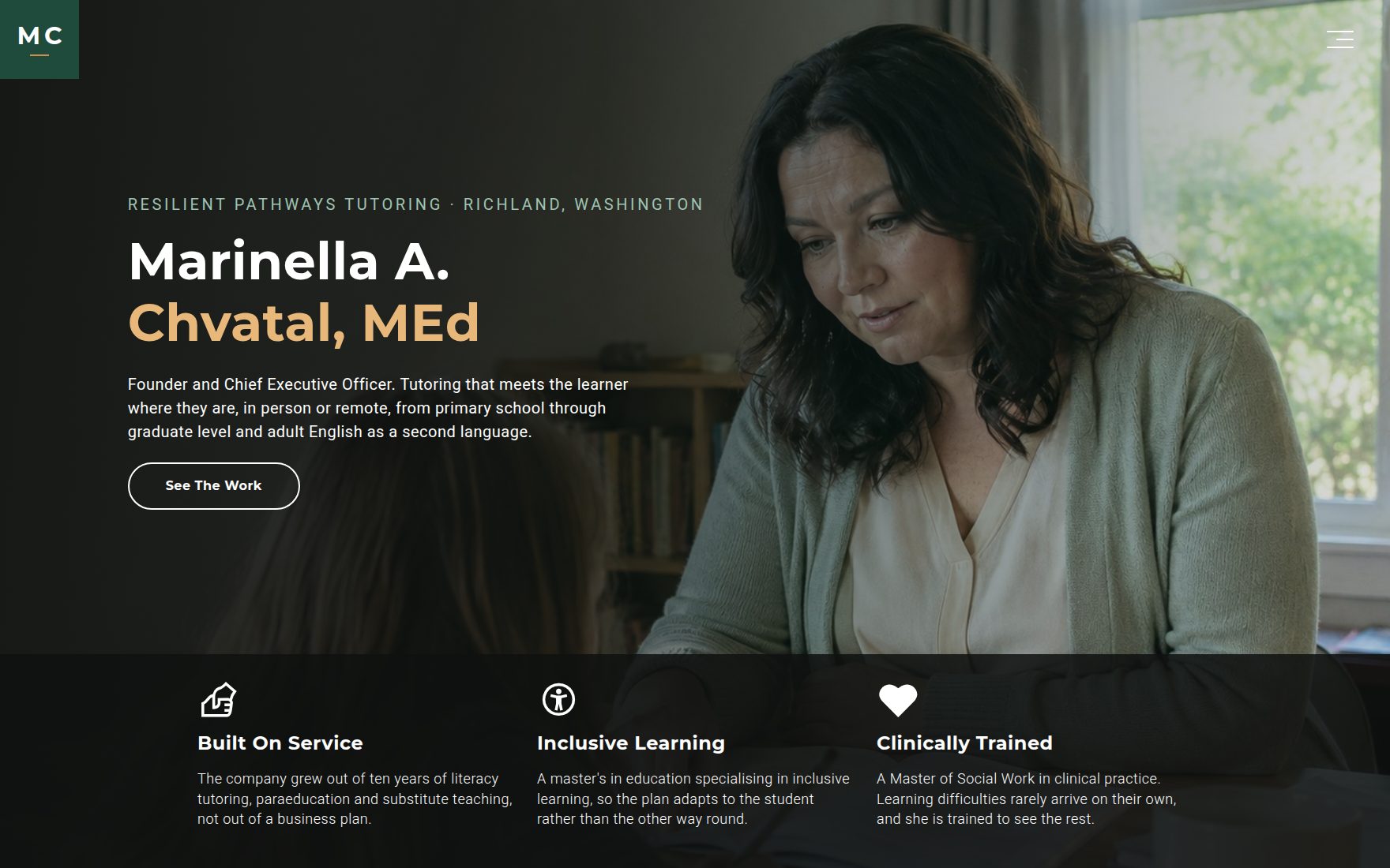 Website built for Marinella A. Chvatal, MEd