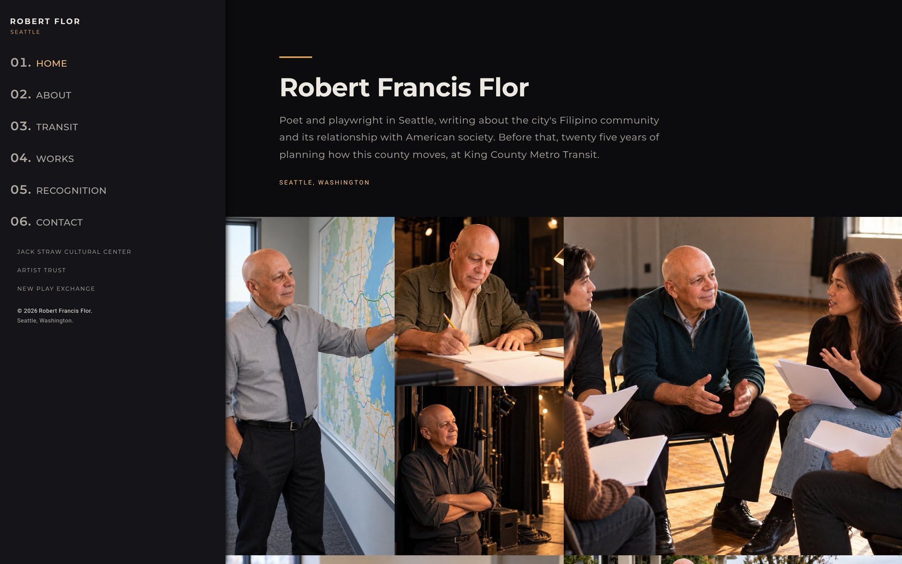 Website built for Robert Francis Flor