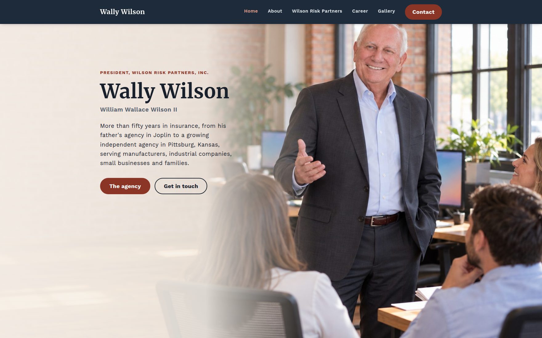 Website built for William Wallace Wilson II